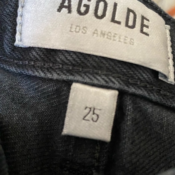 Agolde ‘90s Pinch-Waist Ultra High-Rise Bermudas Sz 25 - Picture 5 of 10